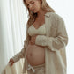 Maternity Classic Shirt Oatmeal Linen Cotton