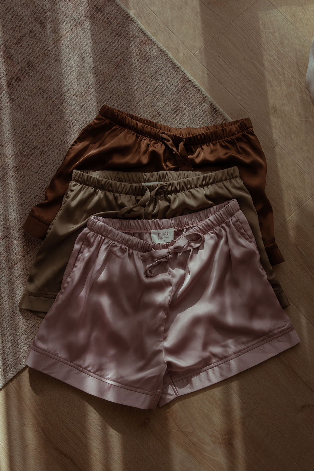 Maternity Pyjama Short Chocolate Satin