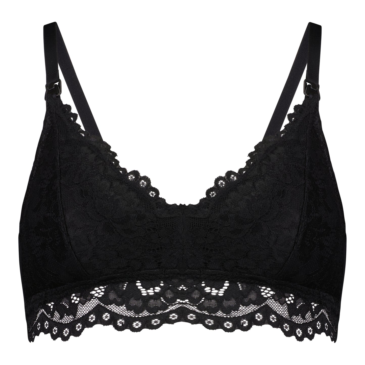 Lily Lace Maternity Bralette Black