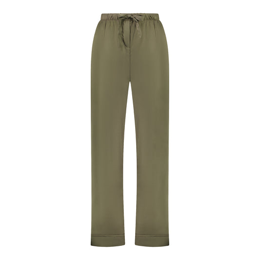 Maternity Pyjama Pant Khaki Satin