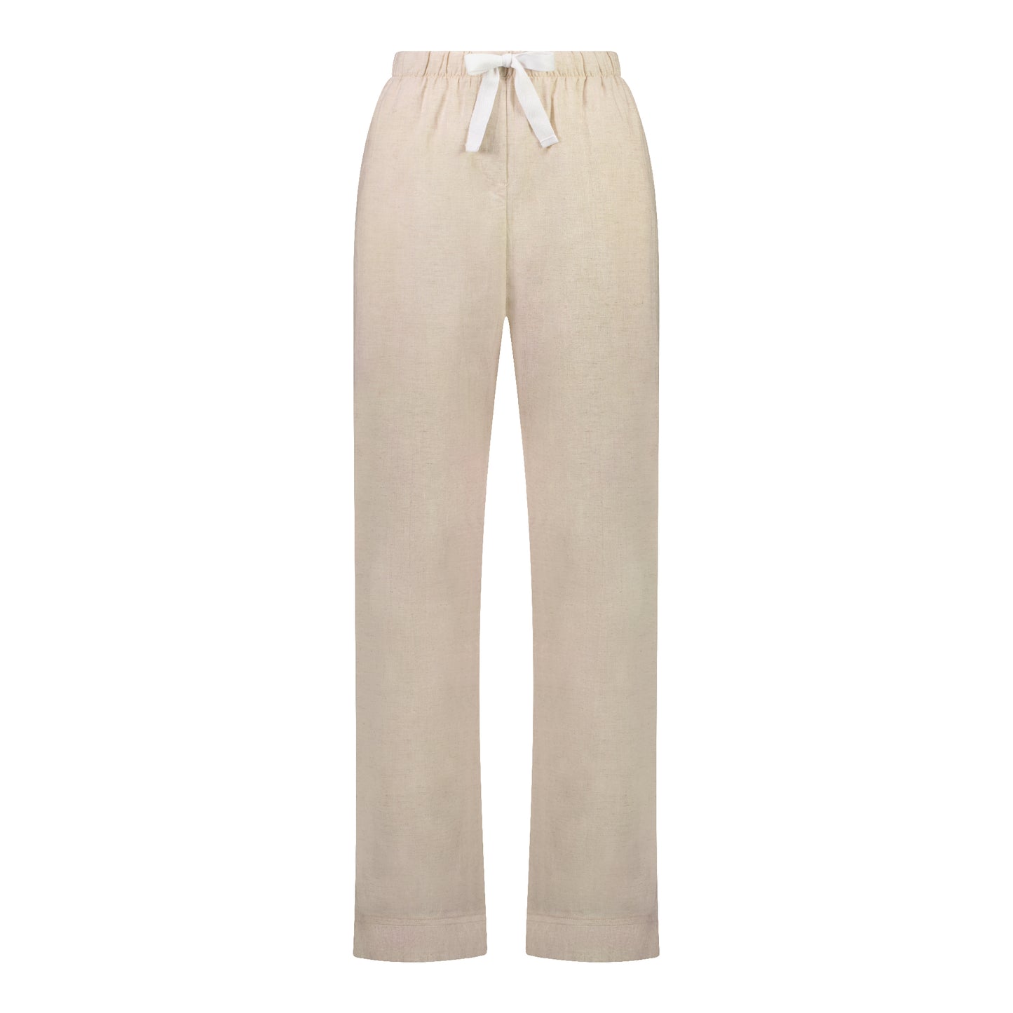 Maternity Pyjama Pant Oatmeal Linen Cotton