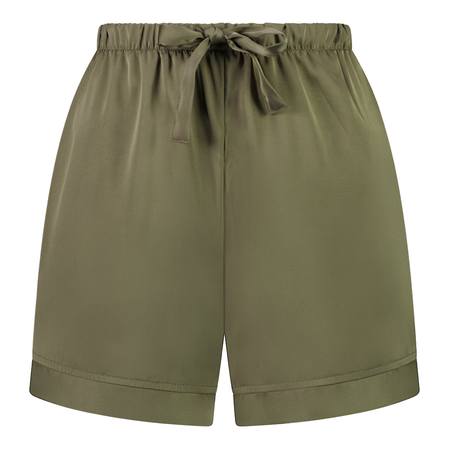 Maternity Pyjama Short Khaki Satin